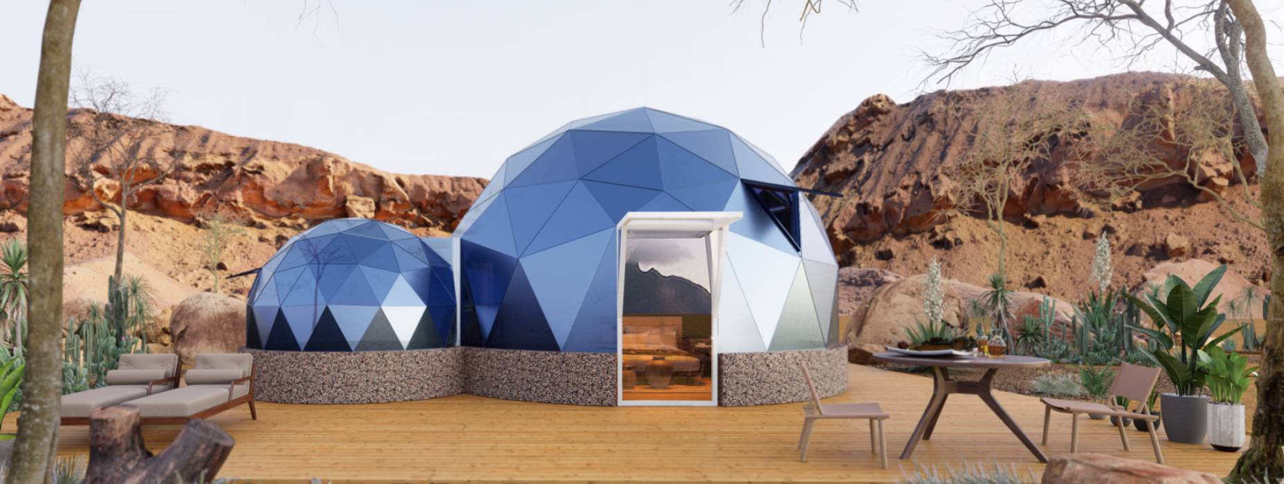 光山县球形智能光伏玻璃星空房